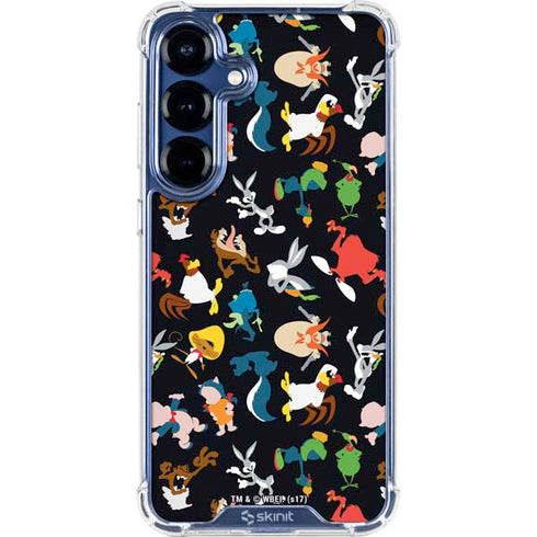Looney Tunes Identity Pattern Galaxy S25 Clear Case